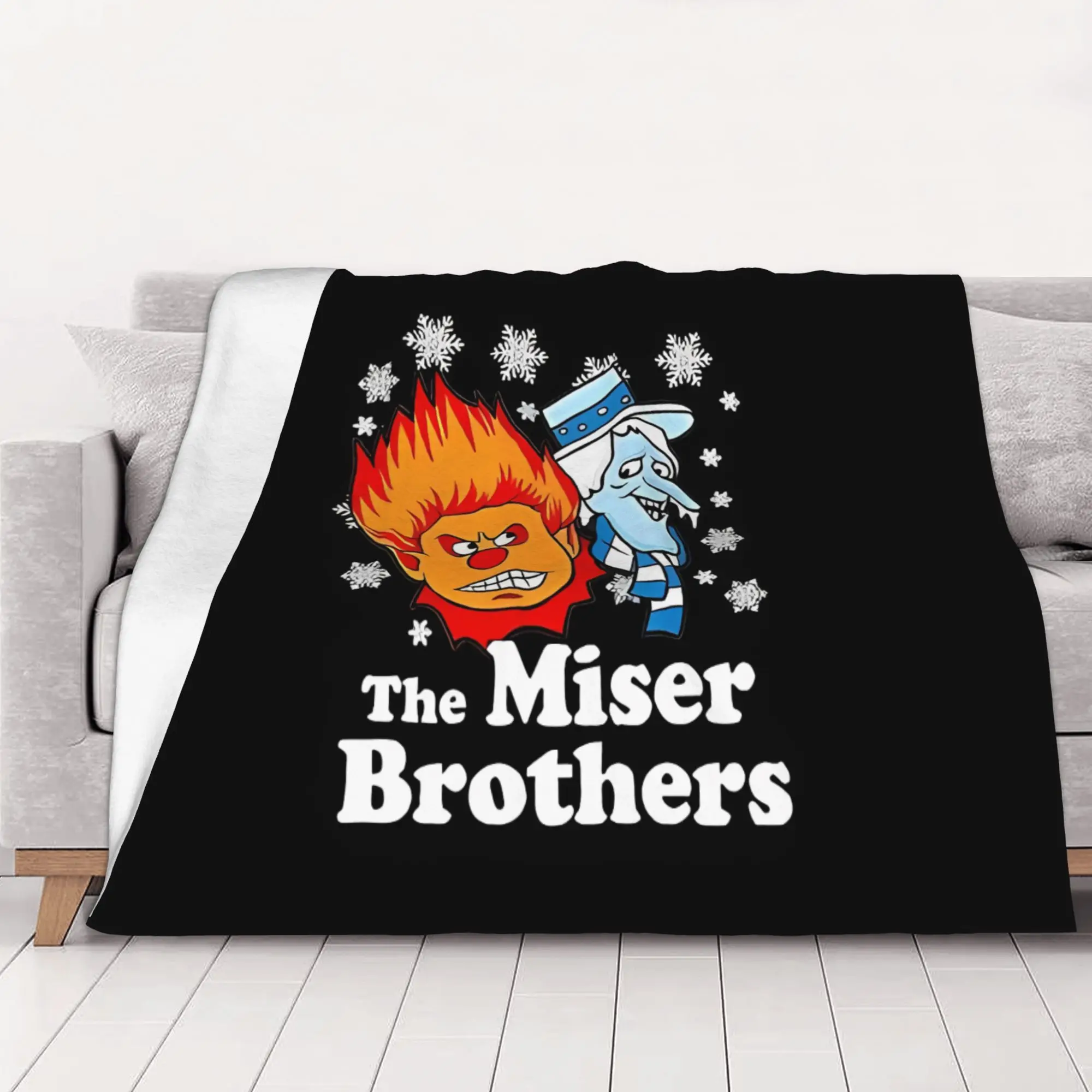 1PC Classic Miser Brothers home room decorations Winter Blankets for Adults Bedding Home Interior Sofa Knee