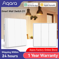 Aqara Smart Wall Switch D1 ZigBee Light Switch Button Smart Home Remote Control Fire Wire With /NO Neutral For Mi Home Homekit