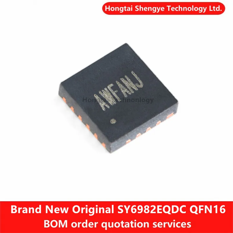 New Original Genuine SY6982EQDC Silkscreen AWF QFN-16 Boost Li-ion Battery Charger IC Chip