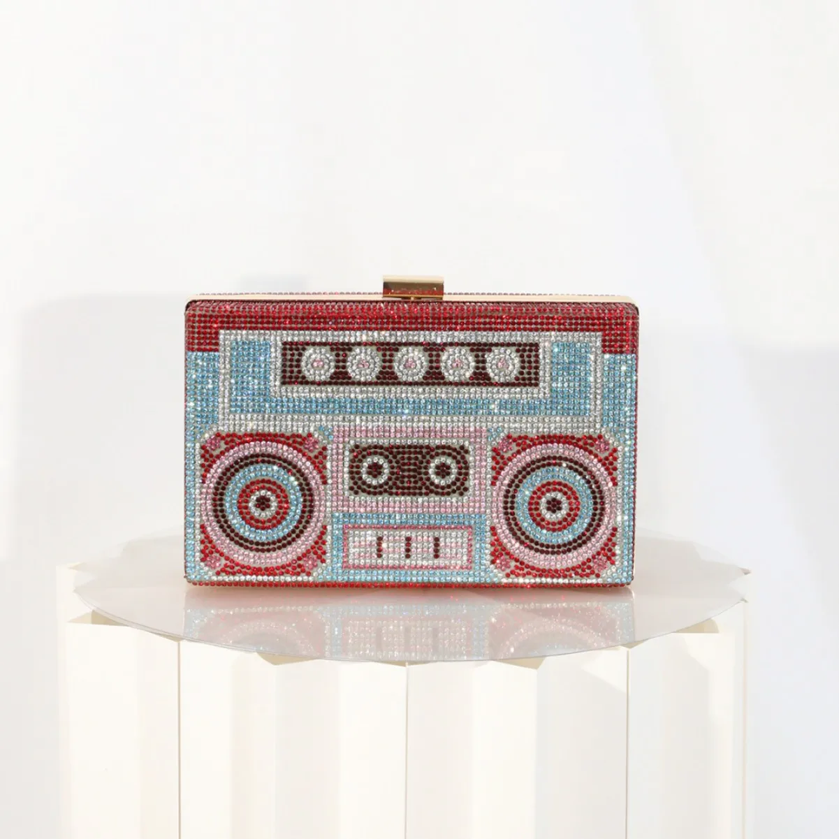 Mode Bling Strass Kristal Koppelingen Bruiloft Avondtassen Creatieve Tape Vormige Luxe Diamant Vrouwen Clutch Geld Portemonnee