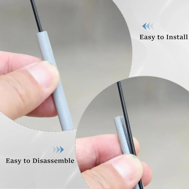 Tube Warning Strip Bicycle Wheel Reflective Mount Clip 360° Spoke Reflectors Waterproof Safety Strip for Night Cycling Riding