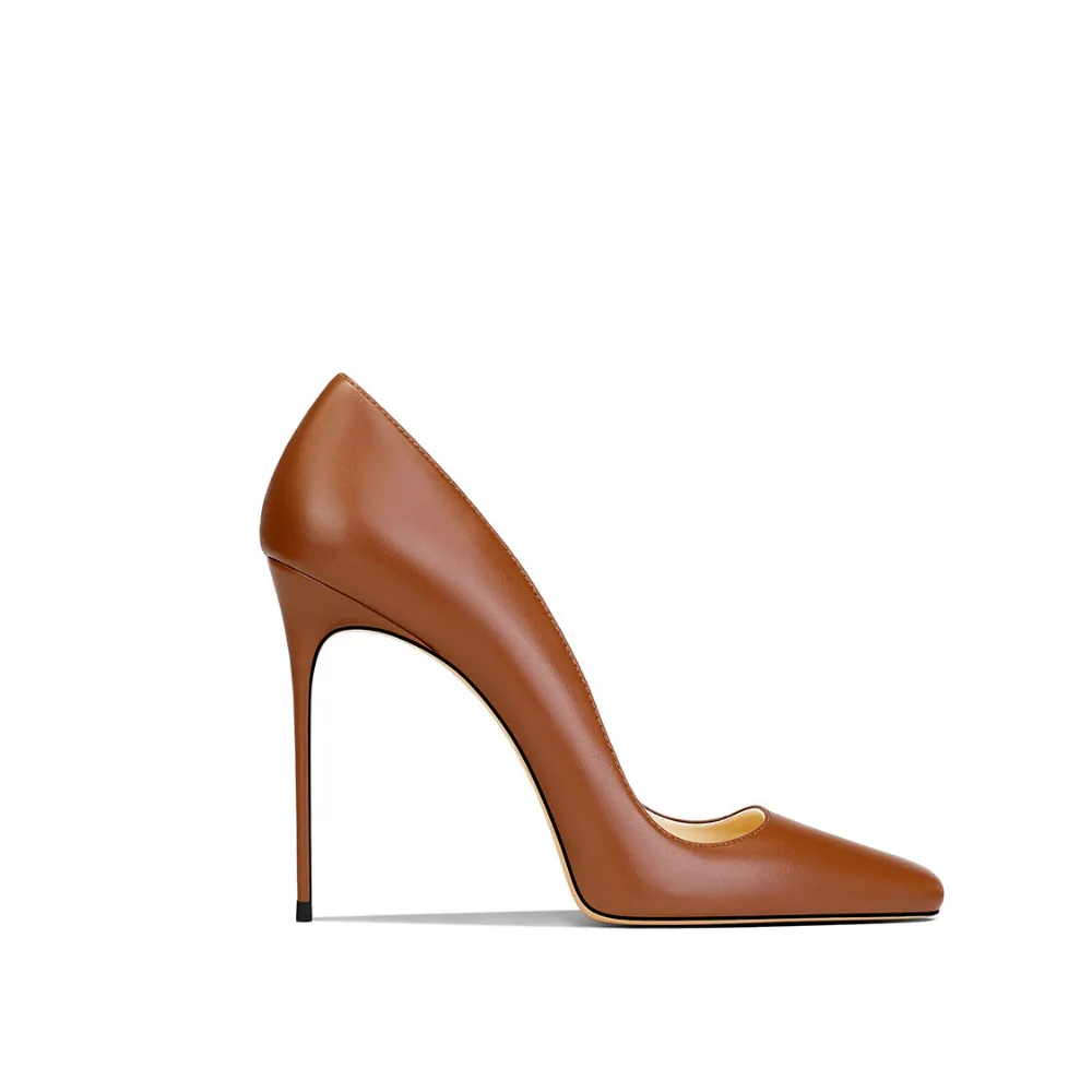 Spring Black Square Toe Thin Heel Pumps for Women  High Heels Elegant Commuter Versatile Advanced Texture Temperament