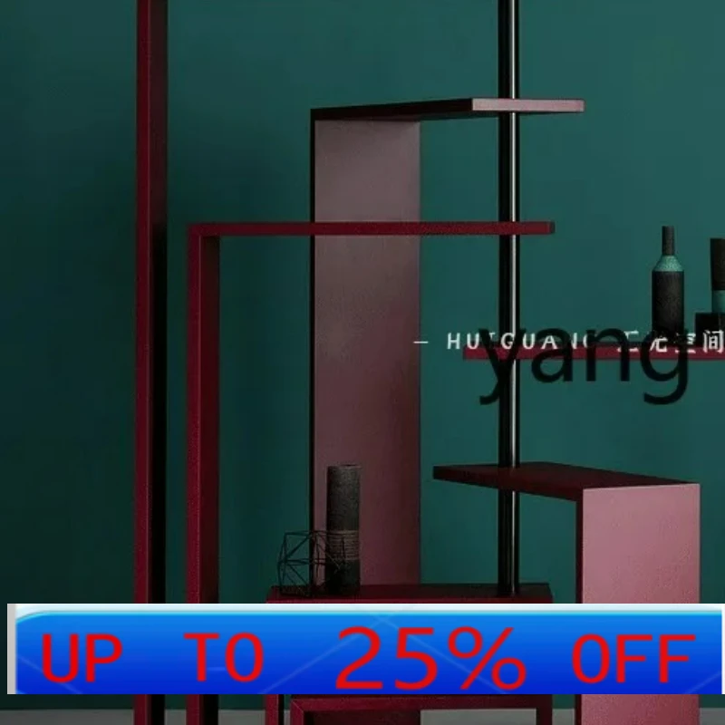 

LH light luxury modern rotating bookshelf floor rack Italian multi-layer display shelf