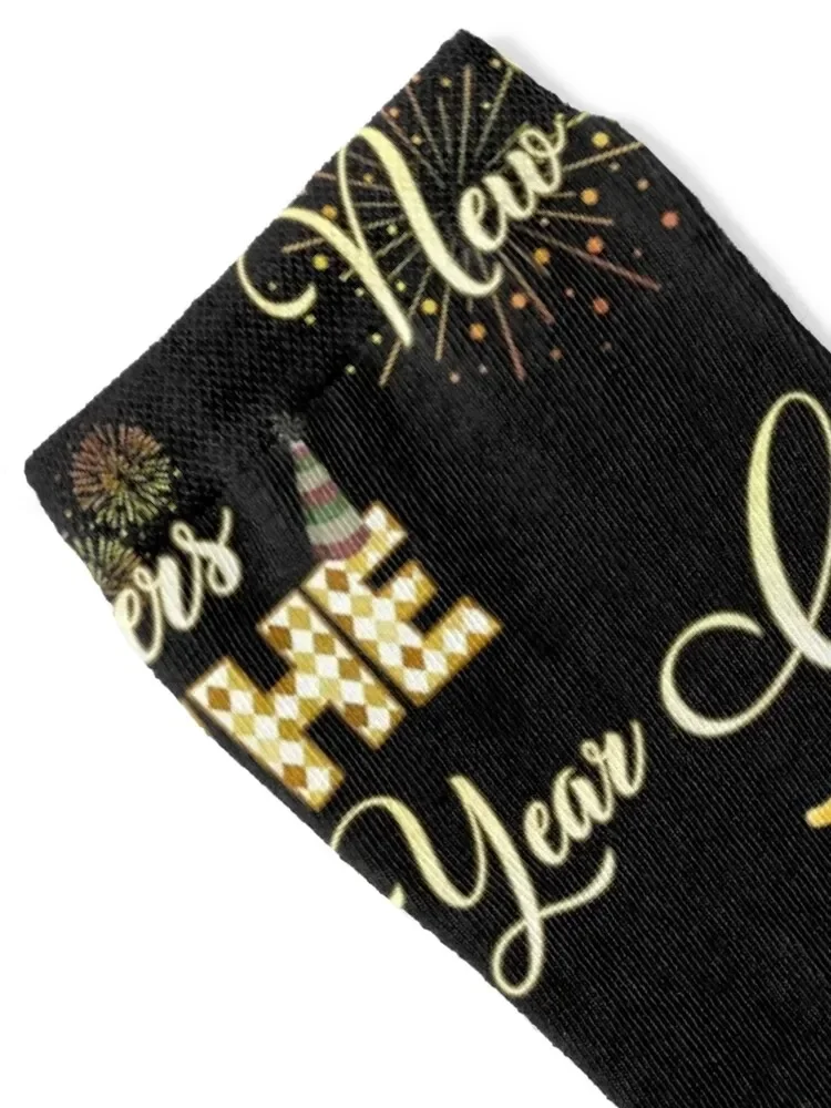 Cheers to The New Year Fireworks 2021 Socks Hiking boots floor Luxury Woman Socks Men's