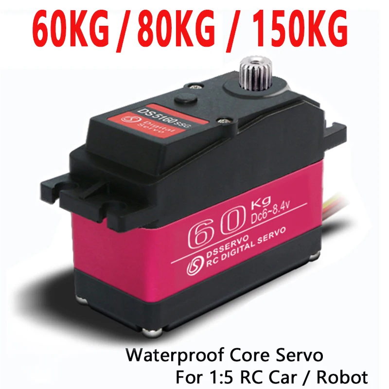 

1x Servo 60kg 80kg 150kg High Torque Digital Servo Suitable For Redcat Hpi Baja 5b Ss Rc Servo Car Compatible With High-pressure