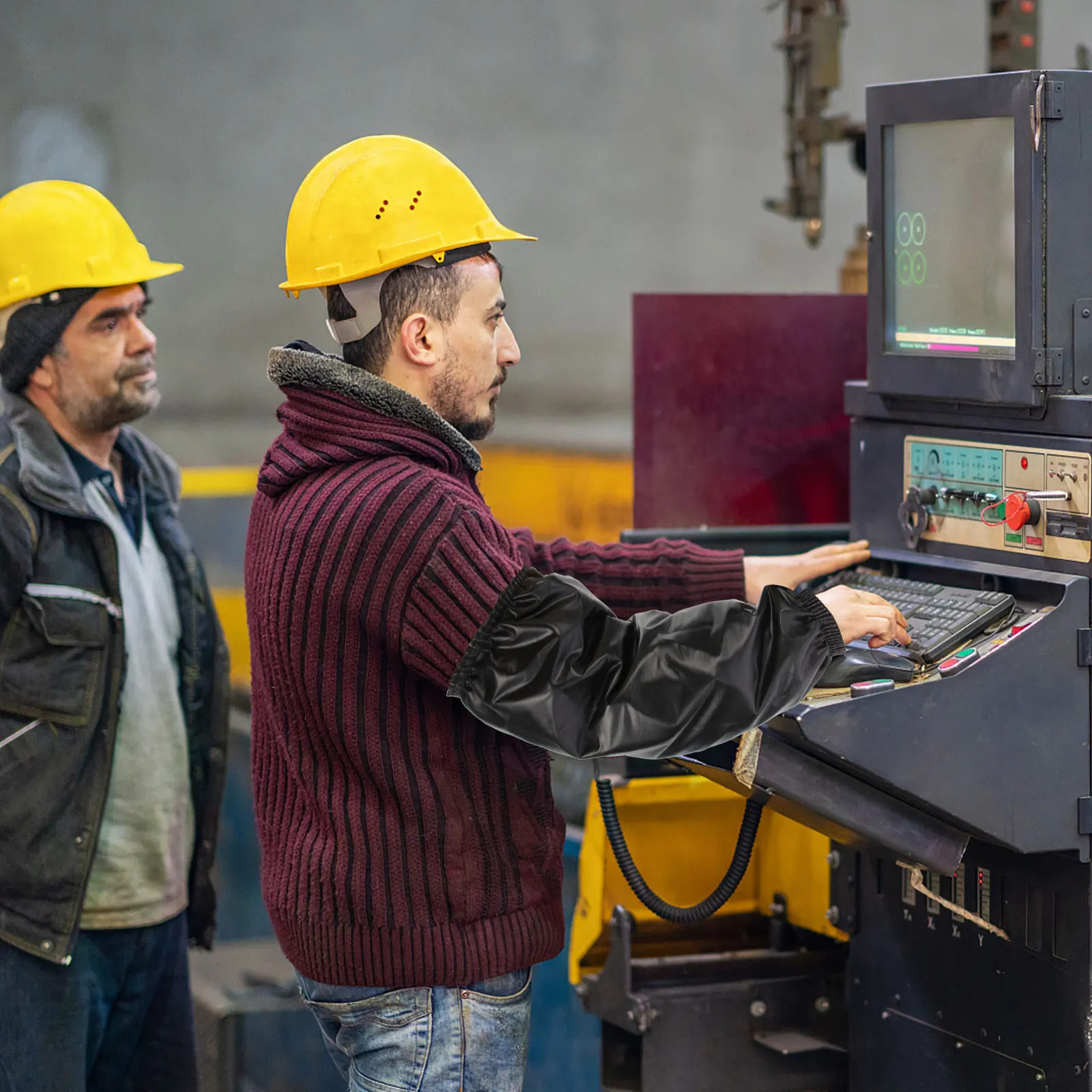 

Welding Sleeves Flame Resistant Heat Protective Arm Guards For Men Women Work Safety Burn Sleeve Unisex Working Protective