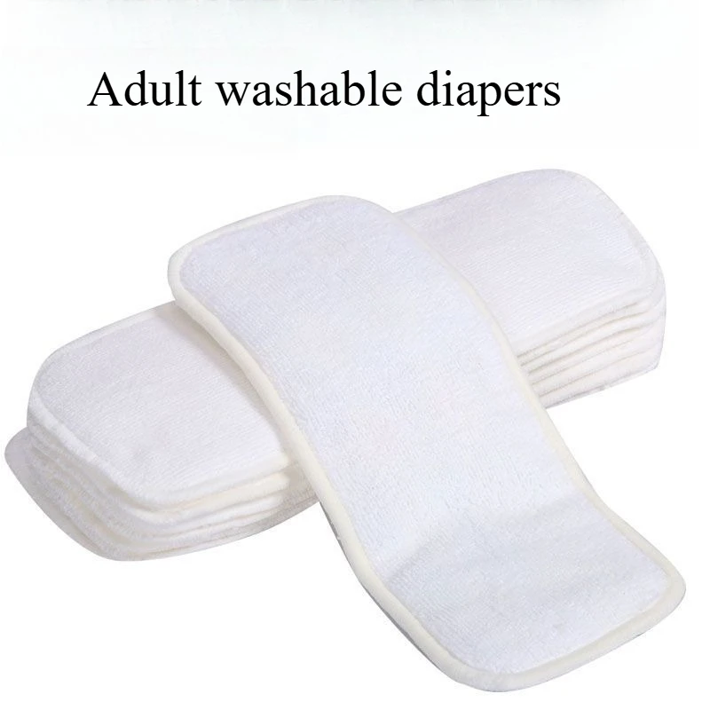 Washable Elderly Diaper Pads Three-layer Breathable Leak-proof Diapers Urine Incontinence Sanitary Cotton Pads Elderly Care Tool