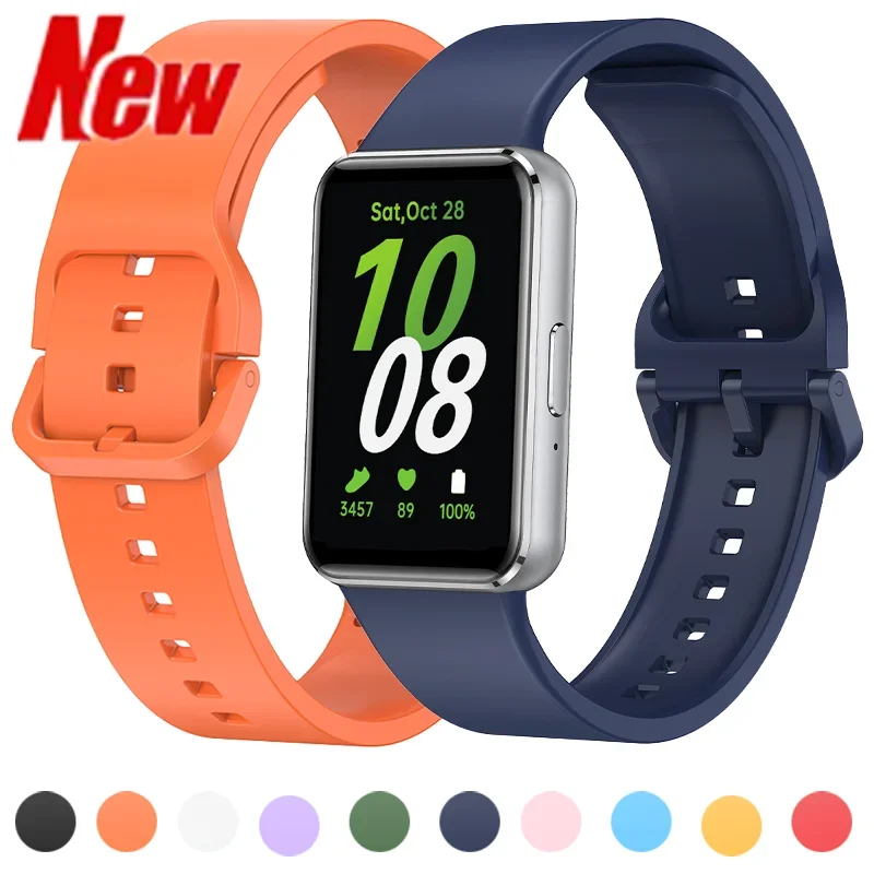 Soft Silicone Strap for Samsung Galaxy Fit 3 Band Bracelet Replacement Sport Watchband for Samsung Galaxy Fit3 Watch Correa