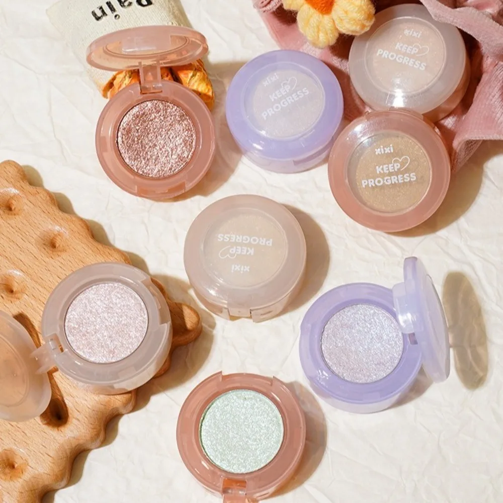 Ins Xixi モノクローム アイシャドウ グリッター パール調 ダイヤモンド アイシャドウ パレット ハイライト パウダー 化粧品 アクセサリー