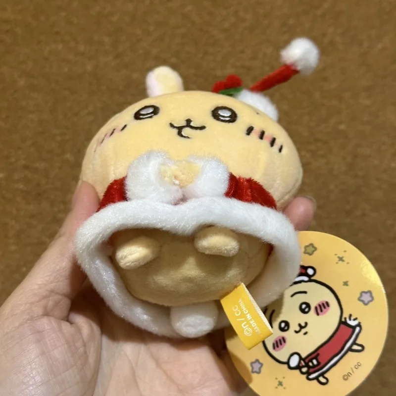 MINISO Chiikawa Hachiware Usagi Kawaii أنيمي الكرتون عيد الميلاد أفخم دمية أفخم قلادة محدودة موضة الاتجاه هدايا للفتيات