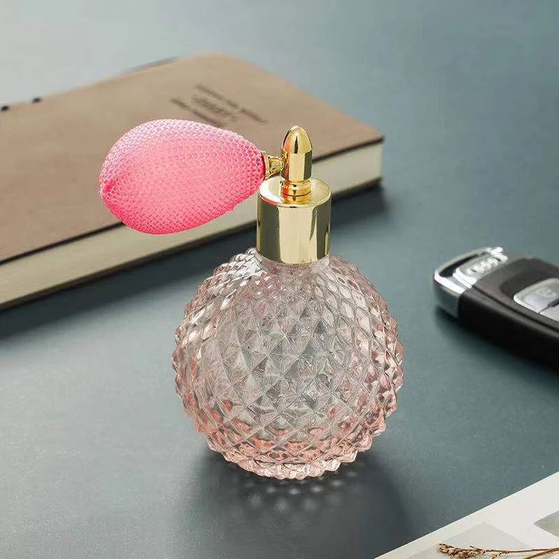 

100ml Empty Refillable Perfume Atomizer Crystal Art Vintage Style Tassel Spray Bitter Bottle With Air Bag Barware