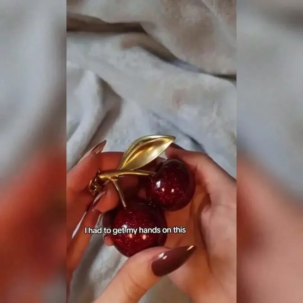 Mode Köstliche Rote Kirsche Schlüsselbund Sommer Früchte Kirschen Anhänger Schlüsselring Für Frauen Männer Schmuck Tasche Schlüssel Zubehör Geschenk – Detail 9