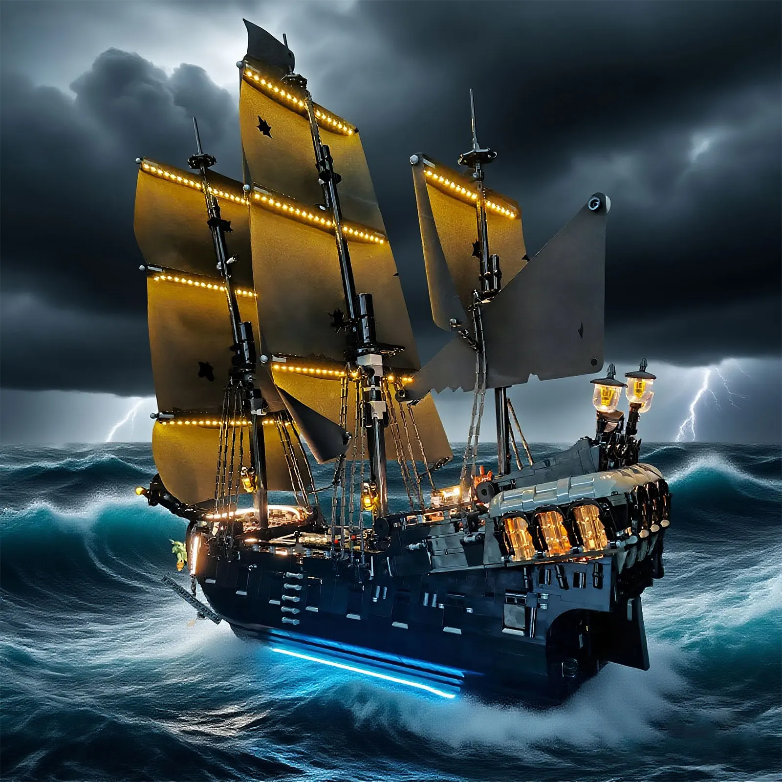 

LYBMTWF LED Light Kit Compatible with Lego 10365 Pirate Ship Model (NOT Include The Model Bricks)