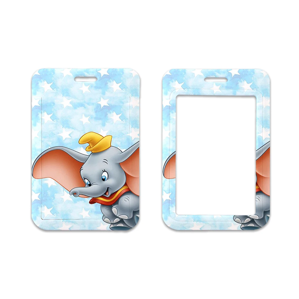 Disney Dumbo-USBバッジホルダー,キー,idカード,ジムセル,電話ストラップ,diyの吊りロープ,リングアクセサリー用