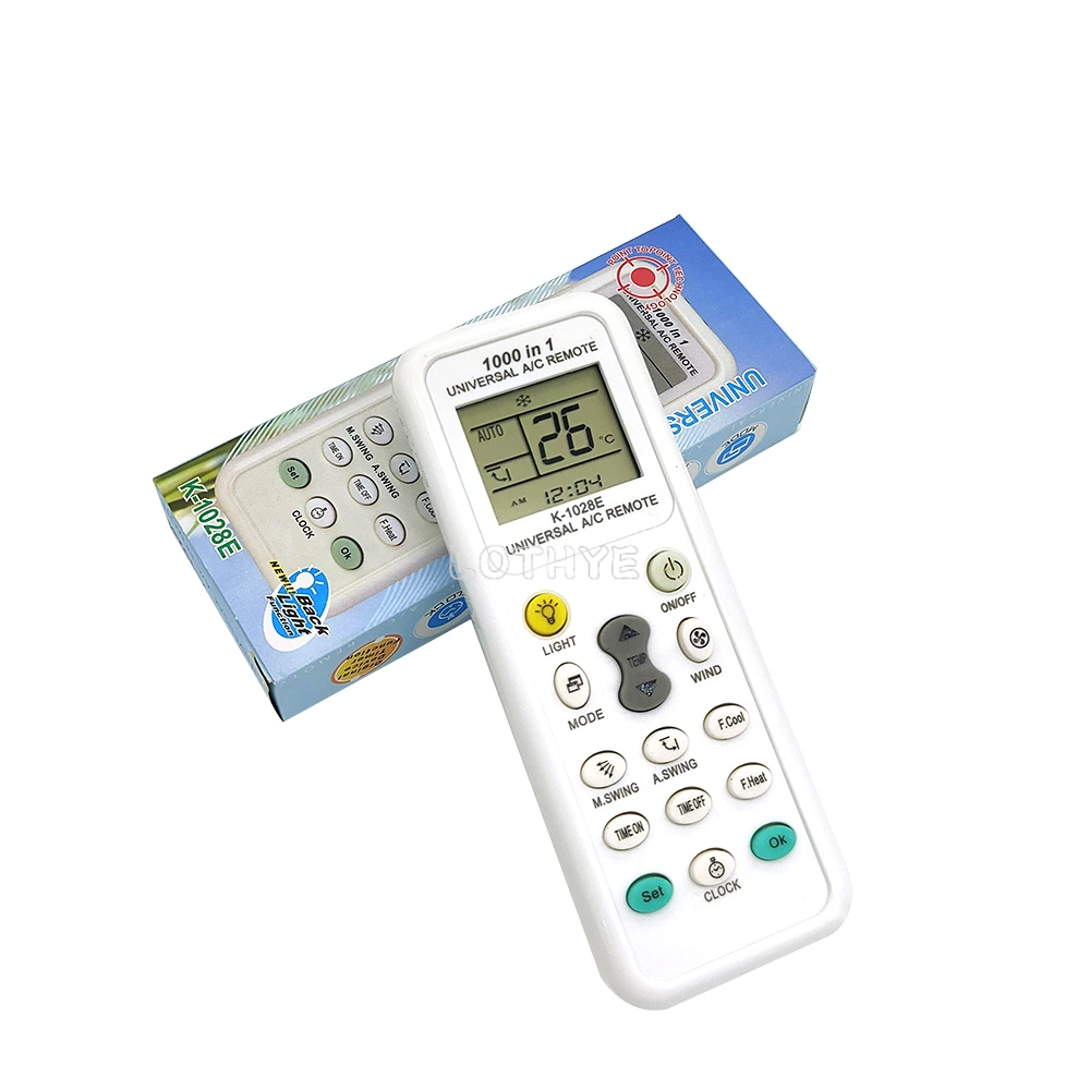 Air Conditioner Universal Remote Control 1028E One Click Settings  Digital LCD 1000 In 1