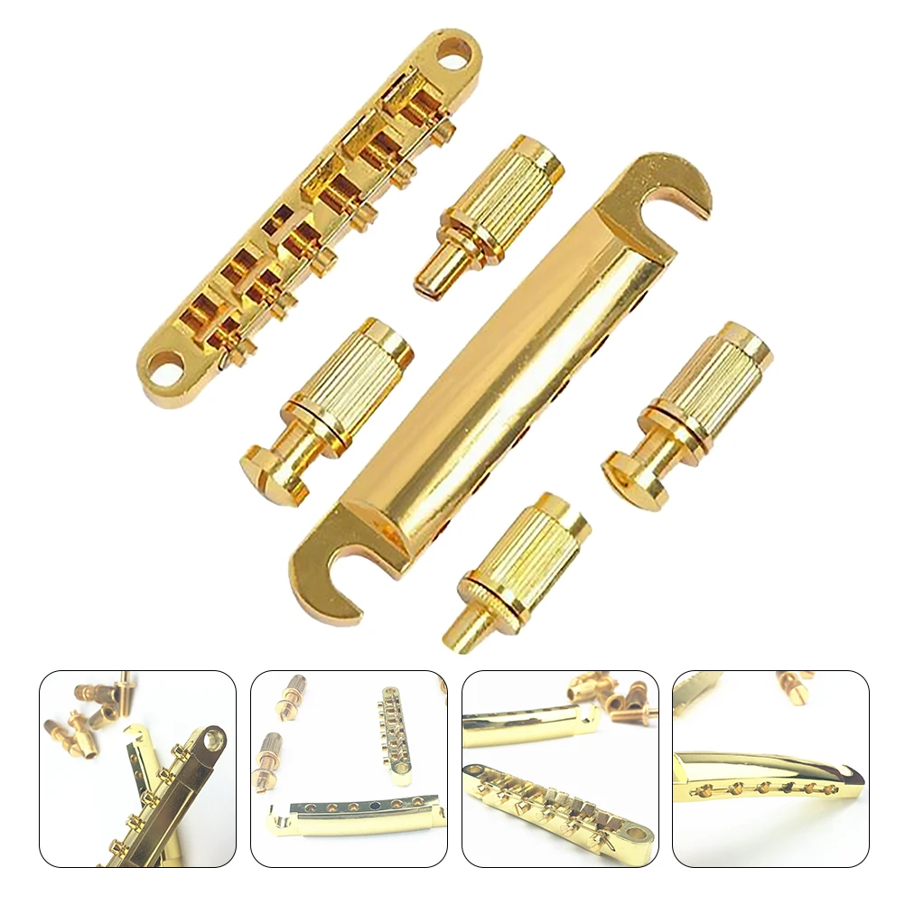 1 مجموعة عالية الجودة 6 سلسلة سبائك الزنك جسر الغيتار قوي أداة قابلة للثقة مظهر صغير على المدى الطويل استخدام 6 سلسلة جسر الغيتار #2