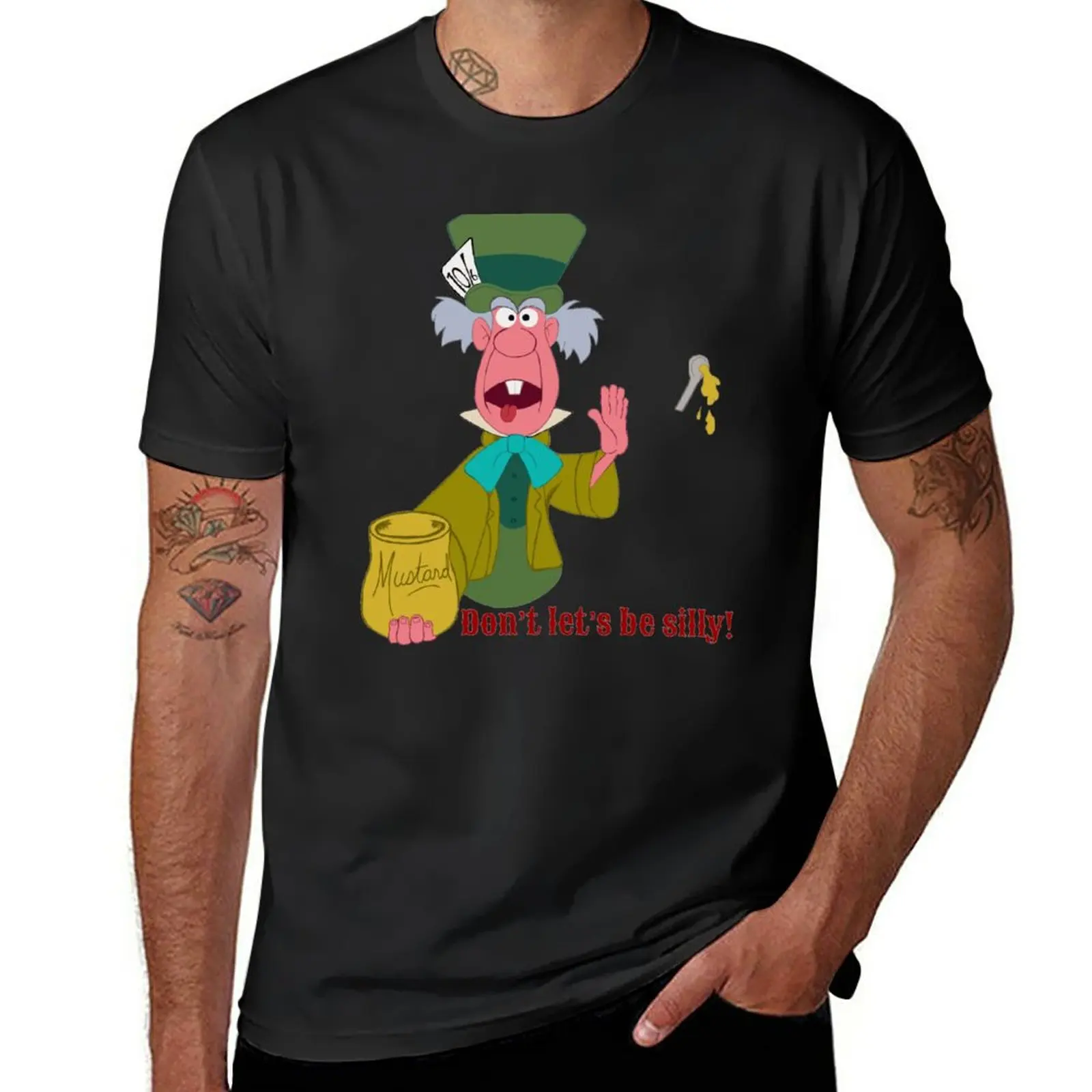 Mad Hatter! MUSTARD! T-Shirt quick-drying graphics animal prinfor boys mens vintage t shirts