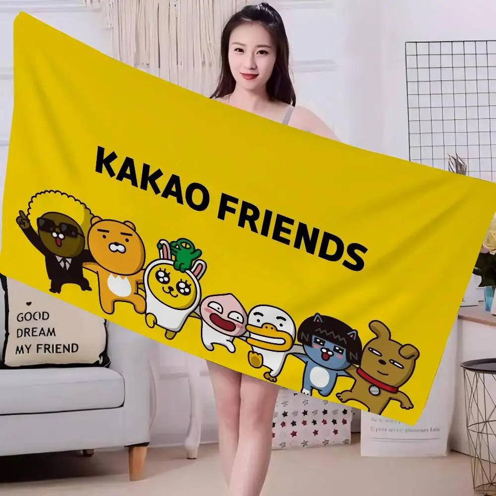K-KAKAOS FRIENDS Big Microfiber Beach Towels Quick Dry Towel Sand Beach Towels Pool Towel For Travel Swim Pool Yoga