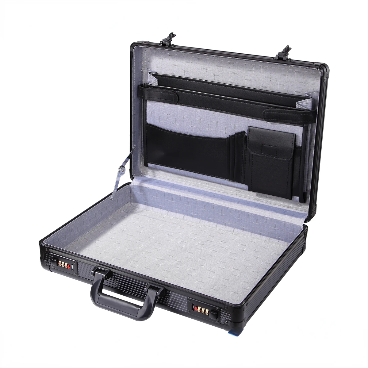 Portable Password Suitcase Aluminum Alloy Notebook with Lock Laptop Case Cash File Document Box Storage Bag and Storage Box