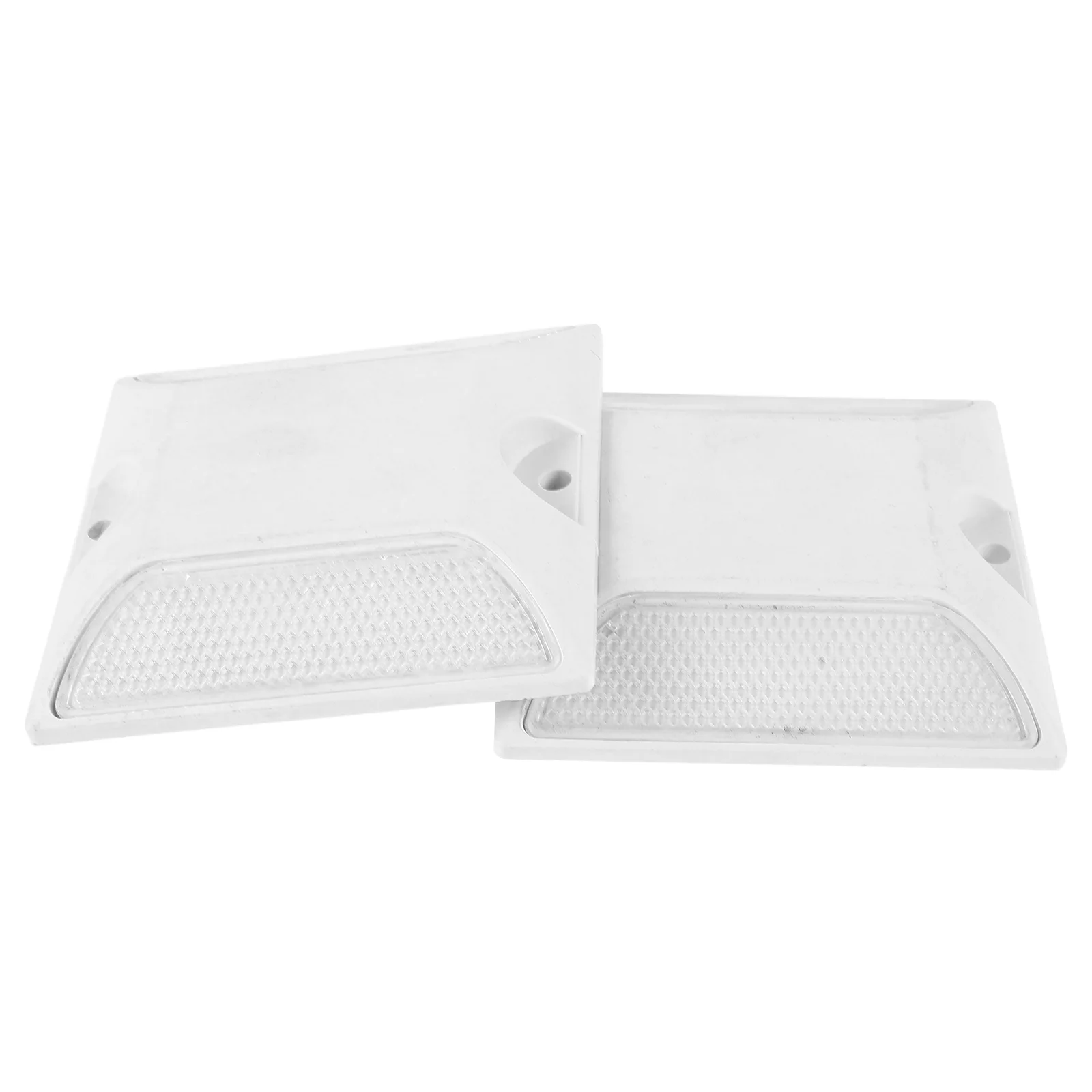 2 Pcss Road Stud Pavement Markers Pole Double Sided Reflectors Plastic Security Posts for Driveways Garden Kit