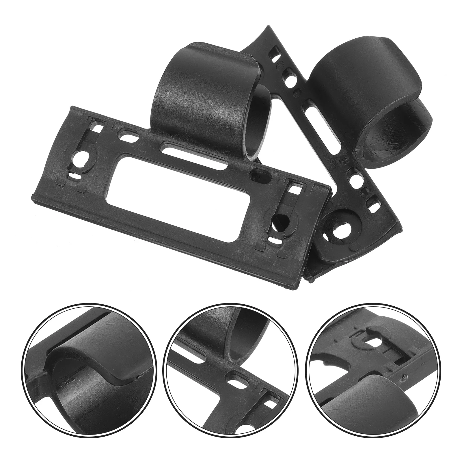 

2Pcs Portable Air Pump Bracket Durable Lightweight Bike Accessories Easy Install Cycling Pump Holder No Sliding Scratch