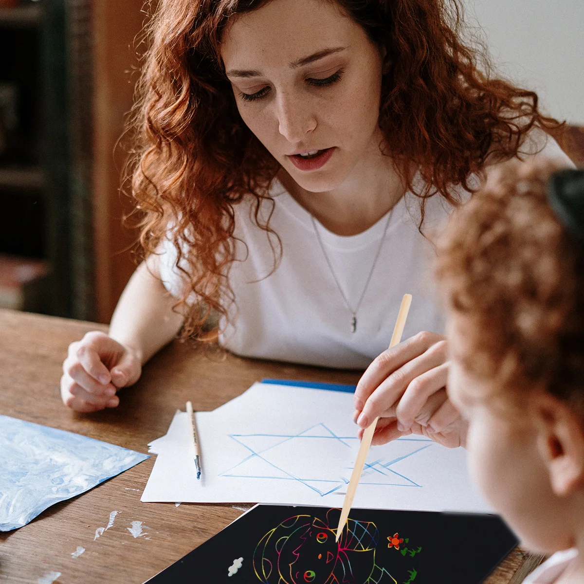 

6 set Scratch Notebooks For 6 Sets Diy Drawing Paper Art Craft Educational Sketch Pad Creative Painting Set