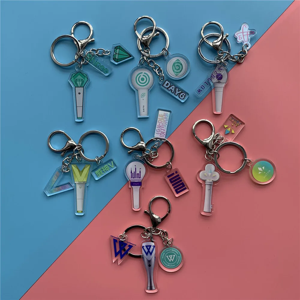 Shinee DAY6 VICTON Support Light Peripheral Keychain (G) I-DLE Wenna Pendant Keyring