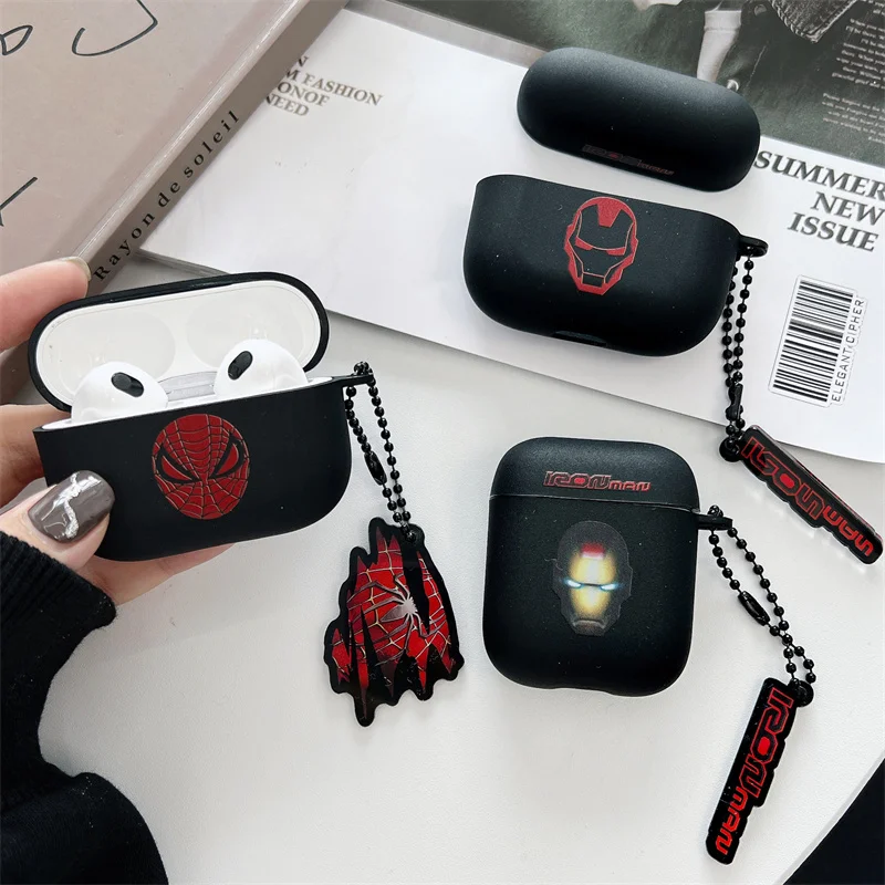 

Чехол с дизайнерским узором «Человек-паук» для AirPods Pro2 Pro 2 2nd USB C, чехол для AirPods 3 3rd 2 1 Pro Generation с крючком