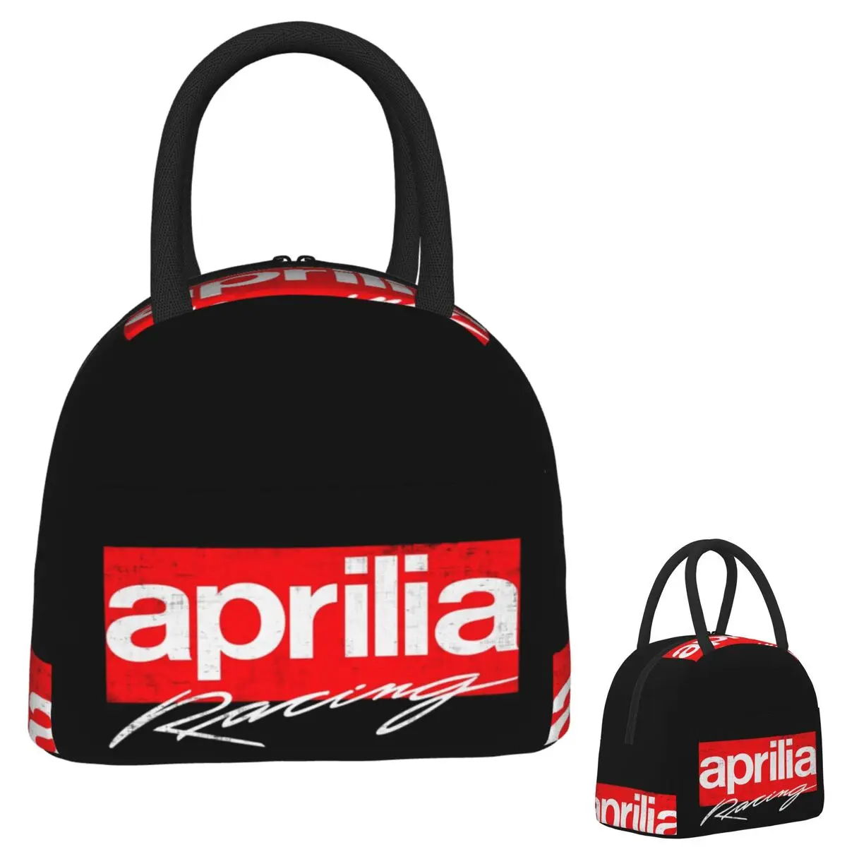 

Aprilia Racing Insulated Lunch Bag for Women Children Portable Food Boxes Thermal Lunch Box Tote