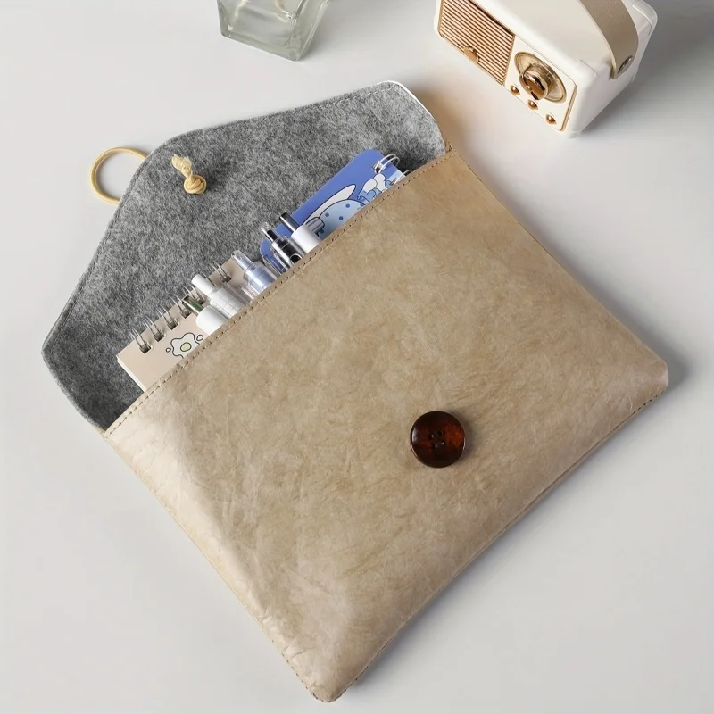 Portable Ultra-Light USB Flash Drive Data Cable Storage Bag, Dupont Paper Simple Storage Bag, Waterproof Document and Receipt Bag, Extremely Lightweight and Portable for Travel, Gift image 5