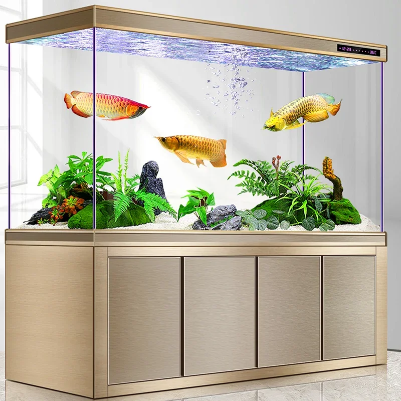 Large Living Room Aquariums Betta Cabinet Nordic Luxury Appreciate Fishbowl Ecological Box Cultivation Pet Product Аквариум FYFT