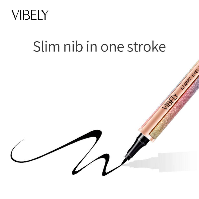 VIBELY Sexy Black Liquid Eyeliner Waterproof Eye Liner Pen Pencil Makeup Easy Wear Make-up Tools Women Beauty Cosmetics Products