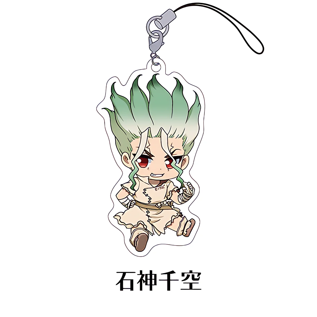 Anime Dr.Stone Acrylic Keychain Model Cosplay Charm Characters Senku Tsukasa Taiju Kuromu Ornament Accessories Goods Collection