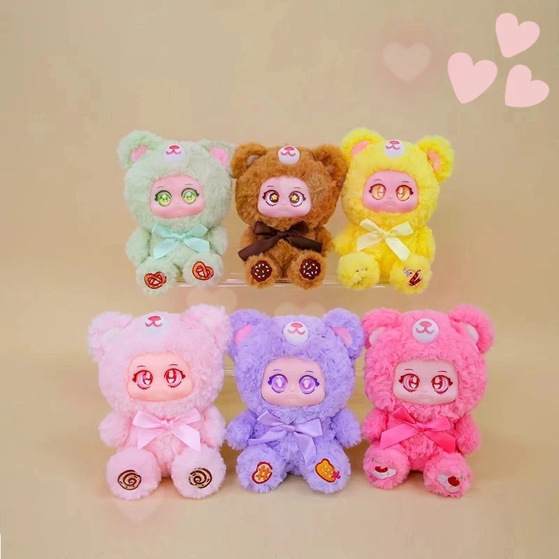 

Xivo Candy Bear Series, плюшевая слепая коробка, милая индивидуальная очаровательная кукла, украшение для рюкзака, украшение для рабочего стола, загадочная подарочная коробка