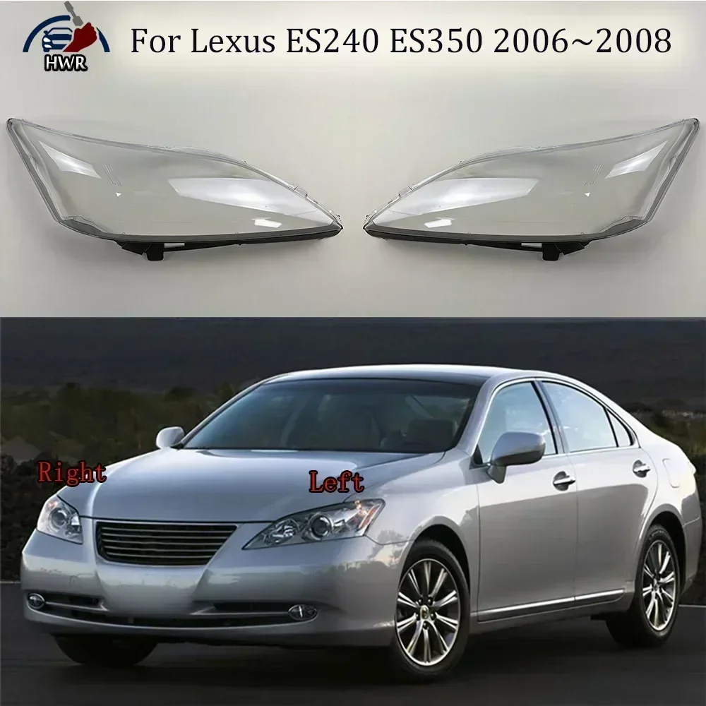 

For Lexus ES240 ES350 2006 2007 2008 Auto Light Caps Front Headlight Glass Headlamp Transparent Lampshade Lamp Shell Lens Cover