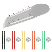 Longboard Accessories Durable Lightweight with Mounting Screws Skateboard Rails Edge Protect Strip Anti-collision Strip