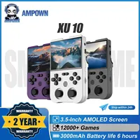 AMPOWN XU10 Handheld Game Players 3.5'' IPS LINUX System Portable Retro Video Game Consoles Retroid Pocket 2 Spelcomputer Met