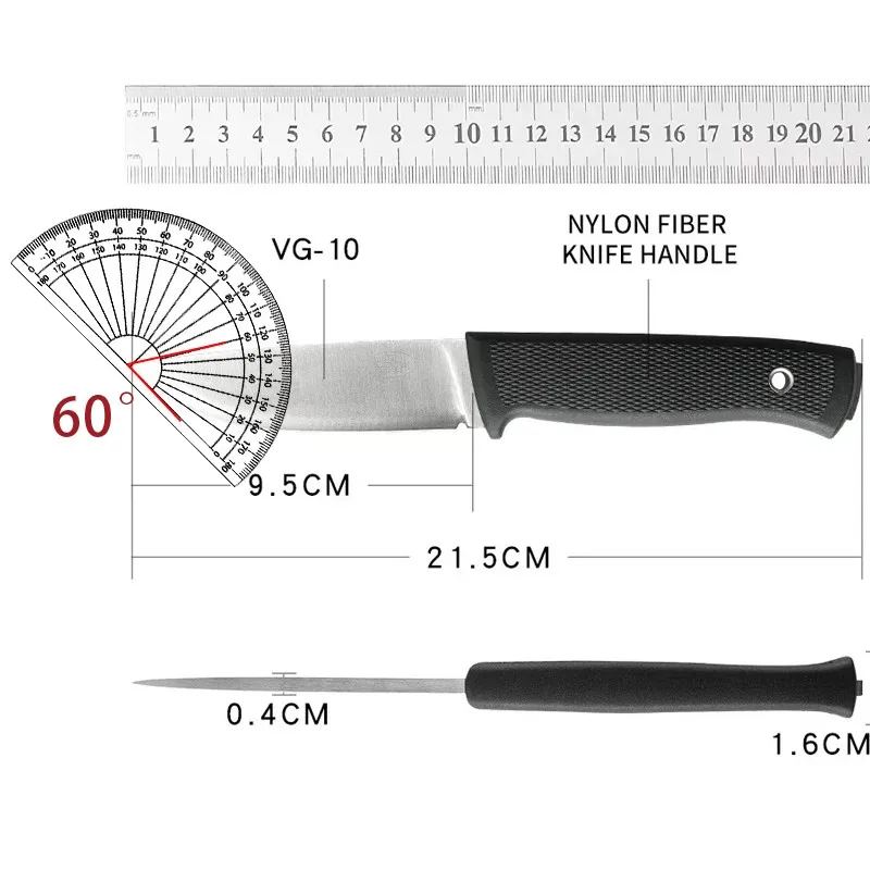 شفرات ثابتة عالية الجودة، سكاكين خارجية، سكاكين بقاء البرية، تستخدم للمشي لمسافات طويلة، واستكشاف تسلق الجبال، والتخييم في الهواء الطلق #6