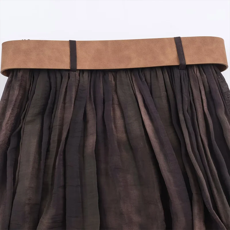 التنانير النسائية الخريفية الجديدة 2025 موضة جديدة ضئيلة أنيقة عالية الخصر التنانير النسائية عطلة الشباب الخريف الشارع التنانير