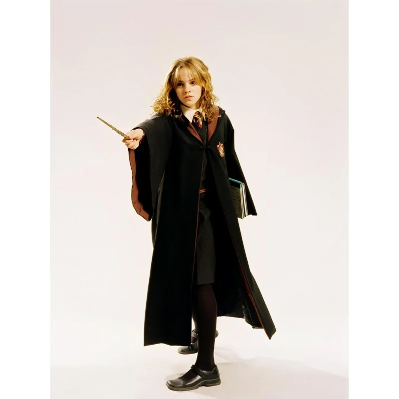 Harry Potter Cosplay Costume para adultos e crianças, Halloween, Hermione, Sonserina, Capa, Gravata, Camisa, Cachecol, Suéter, Festa