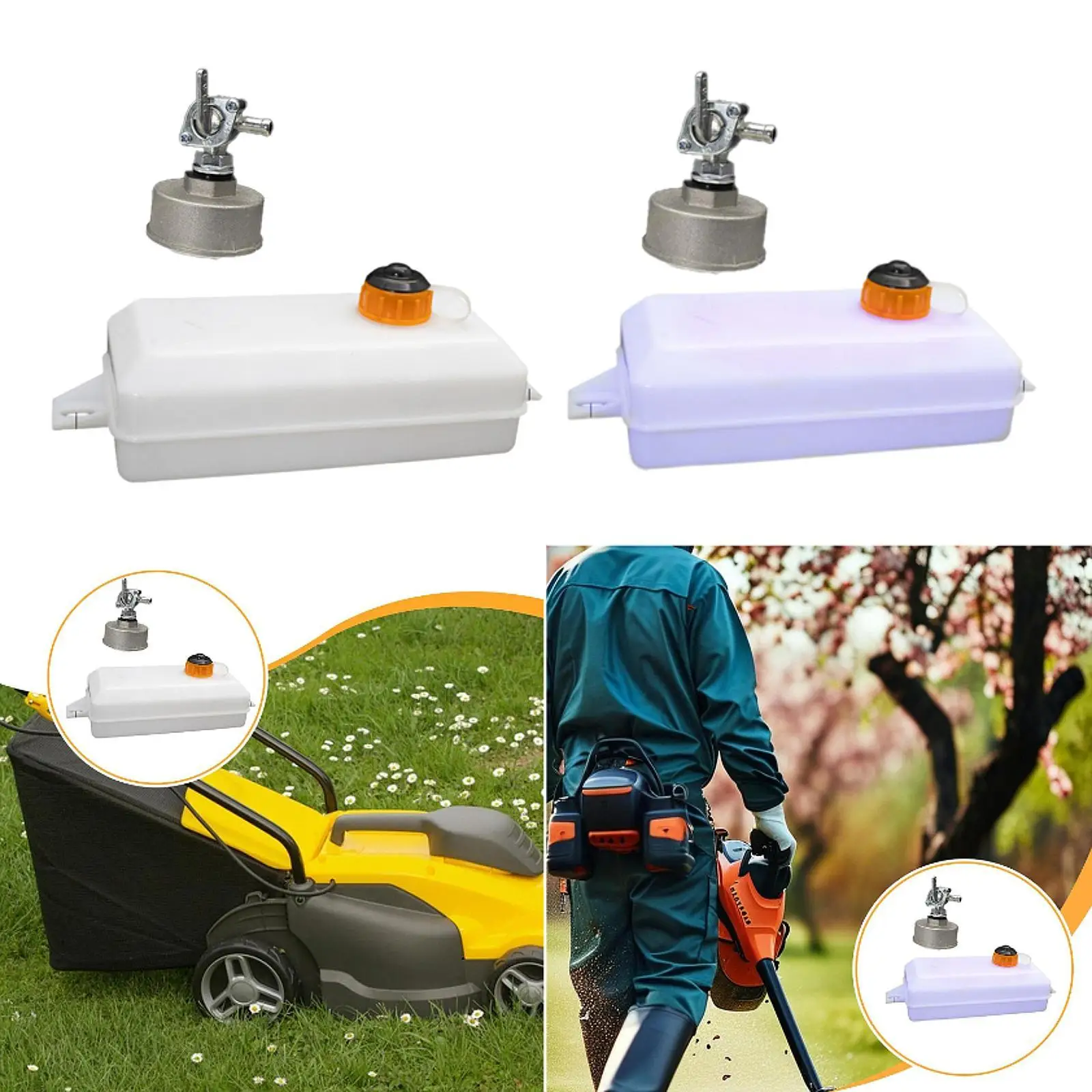 Impact Rammer Fuel Tank Thickened High Performance Gas Fuel Container for Lawnmower Grass Cutter Cutter Electric Tampers Trimmer