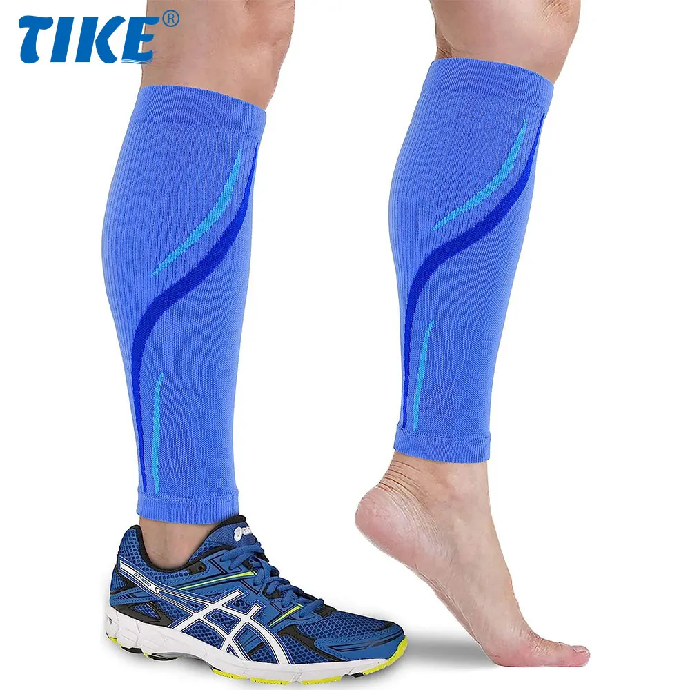 Calf Compression Sleeve, Leg Sleeves Brace for Shin Splints Pain Relief, Footless Compression Socks for Varicose Vein, Football