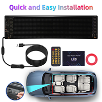 USB 5V RGB Car Sign Bluetooth App Control LED Matrix Pixel Panel  Flexible Addressable Pattern Graffiti Scrolling Text Animation