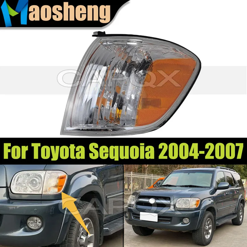 Car Corner Light Lamp For Toyota Sequoia 2004 2005 2006 2007 Headlight Turn Signal Indicator Corner Light