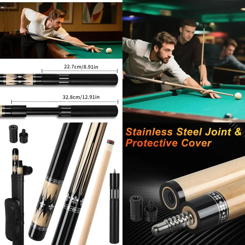 

Набор для бильярда 4/3/1 с киями из кленового дерева длиной 58 дюймов для взрослых