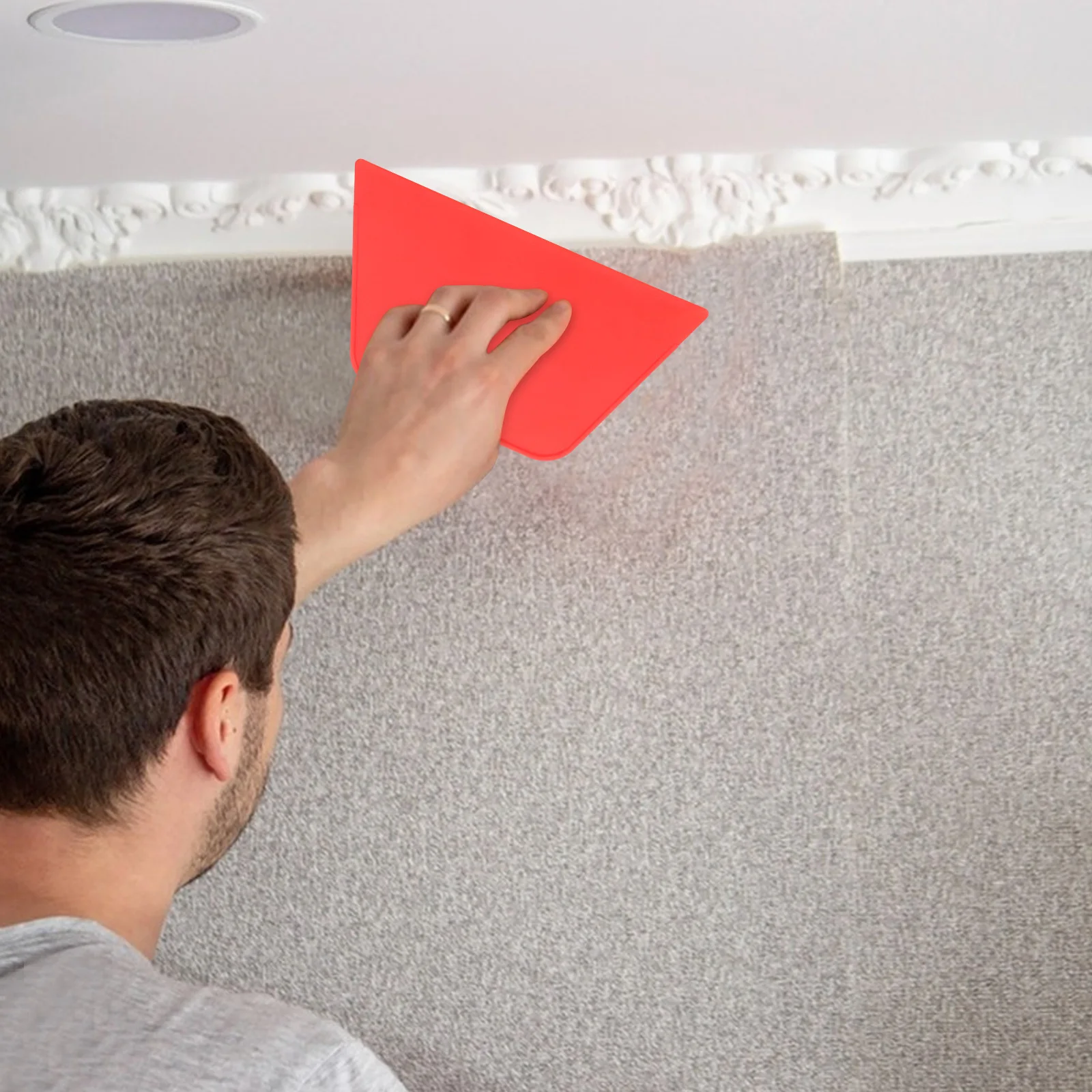

2pcs Wallpaper Smoothing Tools Glass Film Scraper Wall Pasting Tool Squeegee Vinyl Application For Peel Stick Flexible