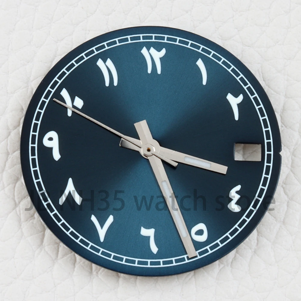 28.5 مللي متر NH35 الطلب + مؤشر أمة الله الأرقام العربية مع تاريخ النوافذ ل Datejust NH35 NH36 ساعة يد تعمل بالحركة استبدال أجزاء #1