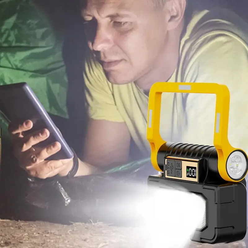 Solar Work Light Portable Solar Light Multifunctional Waterproof Magnetic Lamp For Workshops Garages Automotive Repairs