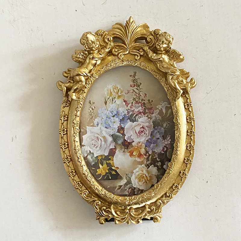 

Mutihome Room Decoration 6-inch Resin Creative Frame Home Background Wall Decoration Parent-child Photos Wedding Photo Frame