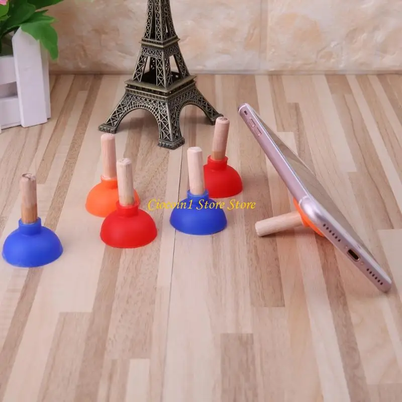 A3PC Mini colorato supporto a ventosa per supporto a stantuffo per WC per telefono cellulare per